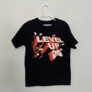 The Children’s Place Boys Level Up Graphic Tee - Size 7/8 - Black -‎ 100% Cotton